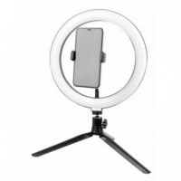 Anillo de Luz Led JOCCA con Soporte para Móvil y 3 Tonos