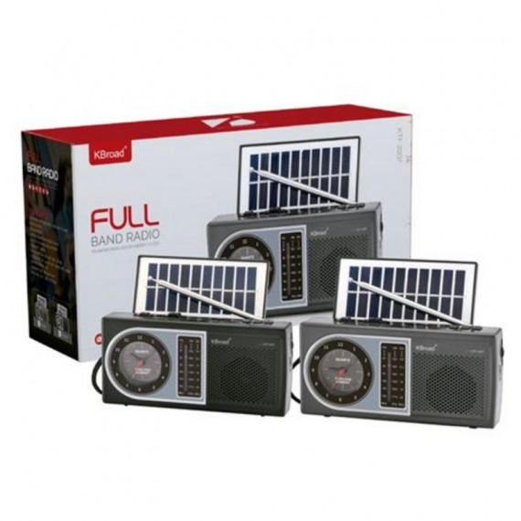 Radio Solar Portátil Gen-x con Altavoz Bluetooth, Usb, Tarjeta Tf, Fm/am/sw y Panel Solar  GEN X