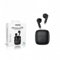 Auriculares ACCETEL Inalámbricos Tws Estéreo Libertad de Sonido 5H EPW160B Negro