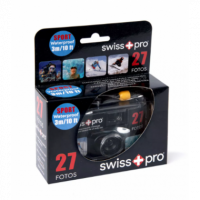 Cámara Desechable Swiss+pro 35MM Resistente Al Agua 400-27 Sport 27 Fotos SWI401501  SWISS + PRO