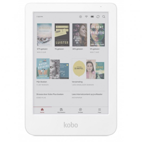 Ebook KOBO Clara Colour 6" E Ink Kaleido 3 Comfortlight Pro 16GB 512MB (N367-KU-WH-K-CK)