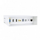 Caja de Conexiones NANOCABLE VGA/2HDMI/JACK/USB/RJ45 CAT.6A Blanco (10.35.0004)