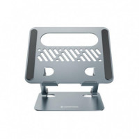 Soporte CONCEPTRONIC para Portátil 17" Plegable, Plata (THANA10G)