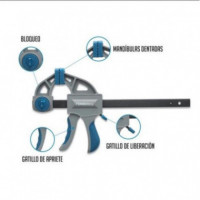 Sargento de Apriete Rápido FONTASTOCK 6/150 Mm (2 Piezas)