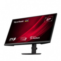 Monitor VIEWSONIC VA2708-HDJ Led 27" IPS Full Hd, 100HZ, 5MS, 250CD/M², Altura Ajustable, Hdmi/dp/vga, Vesa