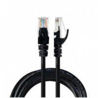 Cable NILOX FIBRA/CAT.6 M/m 0.5M Gris (NXECAT6UTP-0.5)