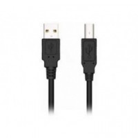 Cable NILOX USB 2.0 a Macho a B Macho 3M Negro (NXUSB2-AB-3)
