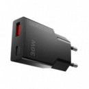 Cargador de Pared MARS GAMING Ultracompacto Gan 30W Pd 3.0 Usb-a/c Negro (MDGAN30)