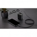 Cargador MARS GAMING Retráctil Gan 65W Usb-a/c Negro (MDGAN65R)