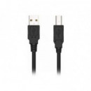Cable Alargador NILOX Usb-a 2.0/M a Usb-b 2.0/M 1.8M Negro (NXUSB2-AB-2)
