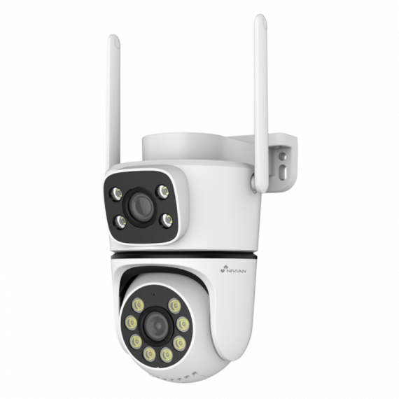 Cámara de Vigilancia NIVIAN Smart Exterior Motorizada Wifi Doble Lente 2K/3MP NVS-IPC-0S6-DUAL