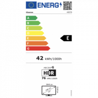 Televisor HISENSE 43" D-led Qled Va 4K Smart TV Negro (43E7S)