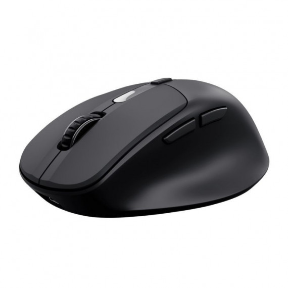 Ratón TRUST Zevo Ergonómico óptico Silencioso Rf Inalámbrico/bluetooth Negro (25991)