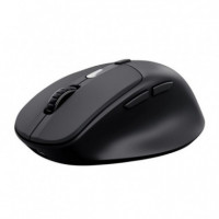 Ratón TRUST Zevo Ergonómico óptico Silencioso Rf Inalámbrico/bluetooth Negro (25991)