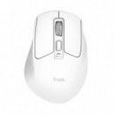 Ratón TRUST Niven Ergonómico Diestro Clic Silencioso Rf Wireless/bluetooth Usb-a Blanco (26022)