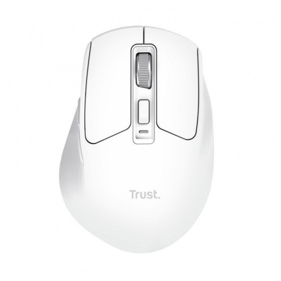 Ratón TRUST Niven Ergonómico Diestro Clic Silencioso Rf Wireless/bluetooth Usb-a Blanco (26022)