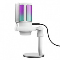 Micrófono Gaming TRUST Gxt 238W USB con Soporte Gris/blanco (26082)