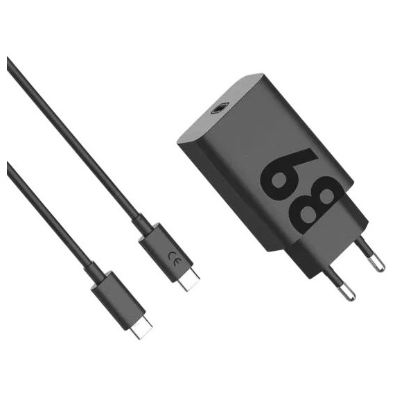 Cargador de Pared MOTOROLA 68W PD3.0 Carga Rápida Usb-c 1M Negro (119MOTO68W)