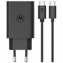 Cargador de Pared MOTOROLA 68W PD3.0 Carga Rápida Usb-c 1M Negro (119MOTO68W)
