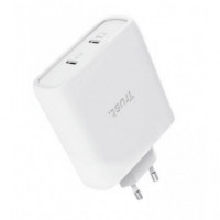 Cargador de Pared TRUST Maxo Gan Pd 3.0 100W 2XUSB-C Blanco (25528)