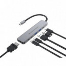 Docking Station CONCEPTRONIC Usb-c a Usb-a/usb-c/hdmi 4K Uhd (DONN33G)