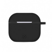Funda CELLY para Apple Airpods 3 Silicona Negra (AIRCASE03BK)