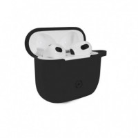Funda CELLY para Apple Airpods 3 Silicona Negra (AIRCASE03BK)