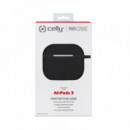 Funda CELLY para Apple Airpods 3 Silicona Negra (AIRCASE03BK)