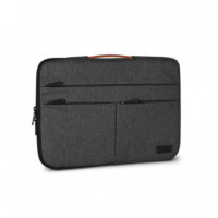 Funda SUBBLIM Air Padding 360 14 Pulgadas Gris (SUBLS-AP36001)