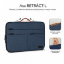 Funda SUBBLIM Air Padding 360 para Portátil 13.3"-14" Azul (SUBLS-AP36003)