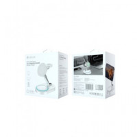 DEVIA Base Carga Inalambrica 3 en 1 Iphone/watch/airpods 15W Carga Magnetica Blanca
