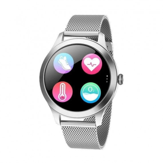 Smartwatch MAXCOM FW42 Reloj Inteligente IP68 Plata Diseño Joyería