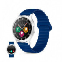 Smartwatch KSIX Core Amoled 1,32" Batería 5 Días IP67 Correa Silicona Magnética Azul BXSW35G