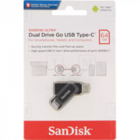 Pendrive SANDISK Ultra Dual Drive Go USB 3.1/USB Type-c para Pc/mac/ipad 64GB Negro