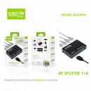 Adaptador GREEN LYCA HDMI Splitter 4 Salidas 1 Entrada GL69410