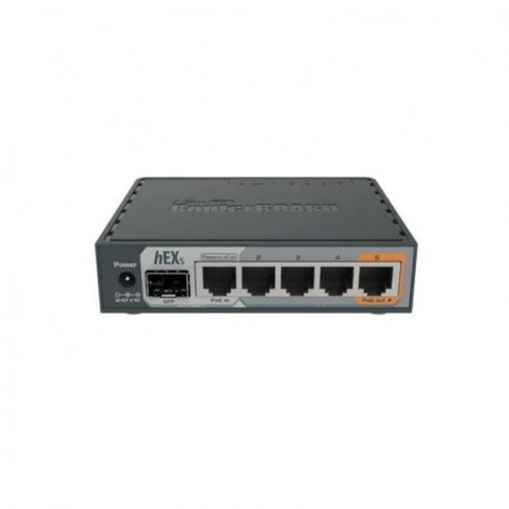Router MIKROTIK Hex S RB760IGS Gigabit Ethernet 5 Puertos