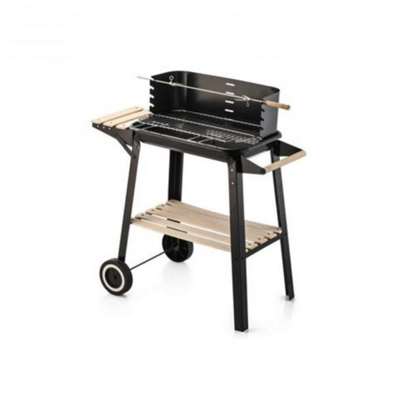 Barbacoa ALGON con Ruedas para Carbón 82.3X44.3X84.5 Cm