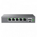 Switch GRANDSTREAM 8XRJ45 1XSFP+ Ethernet Lan Gbe Poe Negro (GWN7701P)