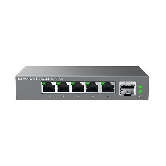 Switch GRANDSTREAM 8XRJ45 1XSFP+ Ethernet Lan Gbe Poe Negro (GWN7701P)