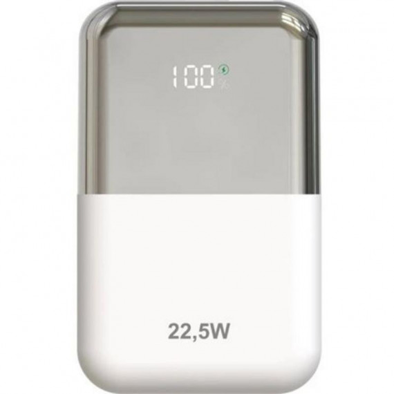 Power Bank LEOTEC LEPOW22W10WS 10000MAH 22.5W Blanco Plata