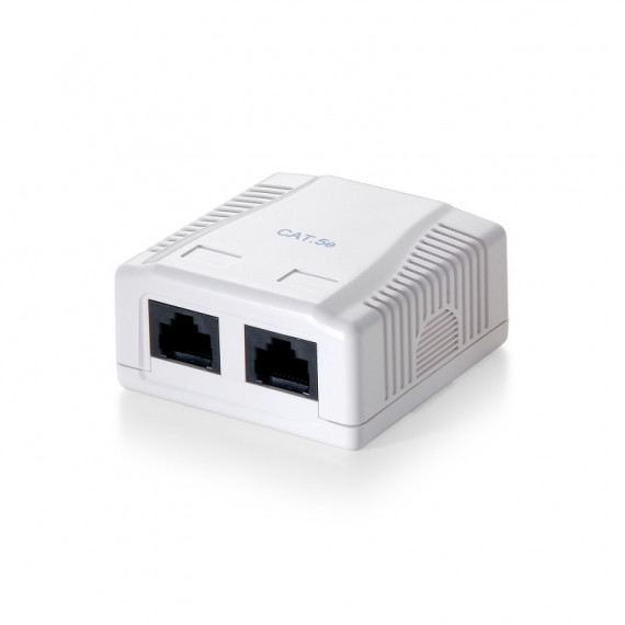 EQUIP Roseta de Superficie CAT.5E 2 Hembra RJ45 (EQ235112)