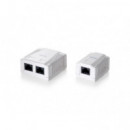 EQUIP Roseta de Superficie CAT.5E 2 Hembra RJ45 (EQ235112)