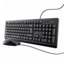 Teclado y Ratón TRUST Primo USB con Diseño Alemán (qwertz)