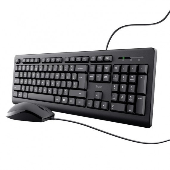 Teclado y Ratón TRUST Primo USB con Diseño Alemán (qwertz)