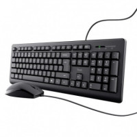 Teclado y Ratón TRUST Primo USB con Diseño Alemán (qwertz)