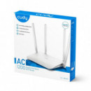 Router CUDY AC1200 Wifi 5 Dualband con 4 Puertos Ethernet y 4 Antenas 5DBI Blanco (WR1300)