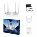 Router CUDY AX3000 Wifi 6 Dual Band 5XRJ45 Gbe 4 Antenas Externas (WR3000E)