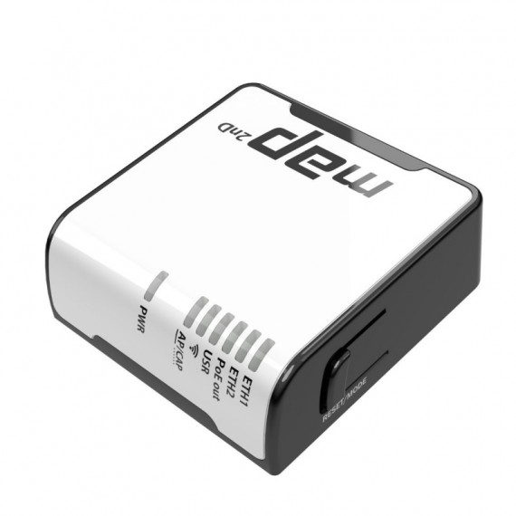 Router MIKROTIK 2XRJ45 1XUSB-B 2.0 Wifi Poe Ethernet Lan 10/100 Antena Interna 1.2 Dbi (RBMAP2ND)