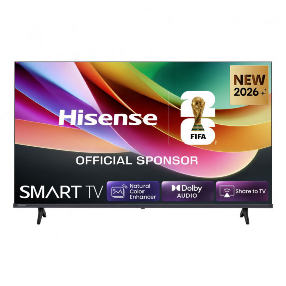 Televisor HISENSE 40" Qled Fhd Wifi BLUETOOTH Smart TV Negro (40A4S)