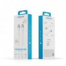 Cable Flexible Usb-c a Usb-c FOREVER 2M 100W Blanco para Carga Rápida y Datos